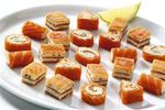 triangular salmon Canape
